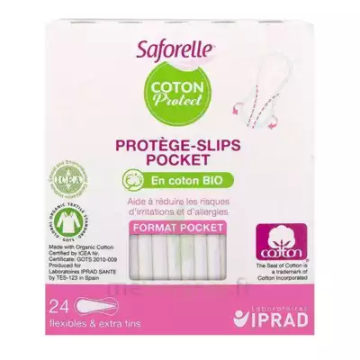 Saforelle Coton Protect Protège-slip Pocket B/24 à BU