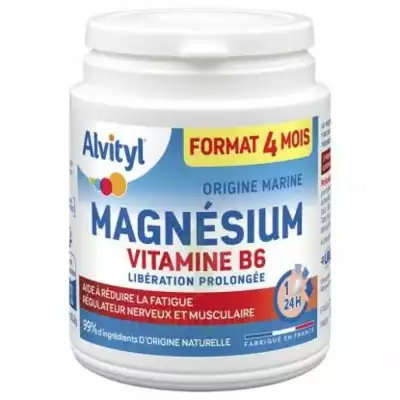 Alvityl Magnésium Vitamine B6 Libération Prolongée Comprimés Lp Pot/120 à BU